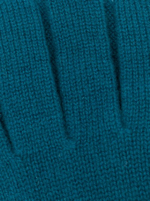 Men Rib Knit Cashmere Gloves