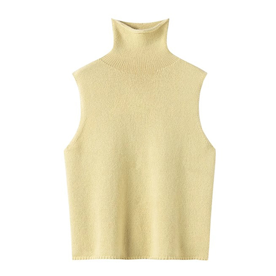 Mens Cashmere Turtleneck Vest 