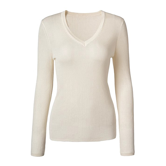 Multicolored Women V Neck Cashmere Sweatere