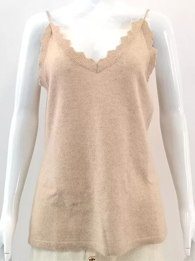 Ženy Plain Cashmere Camisole