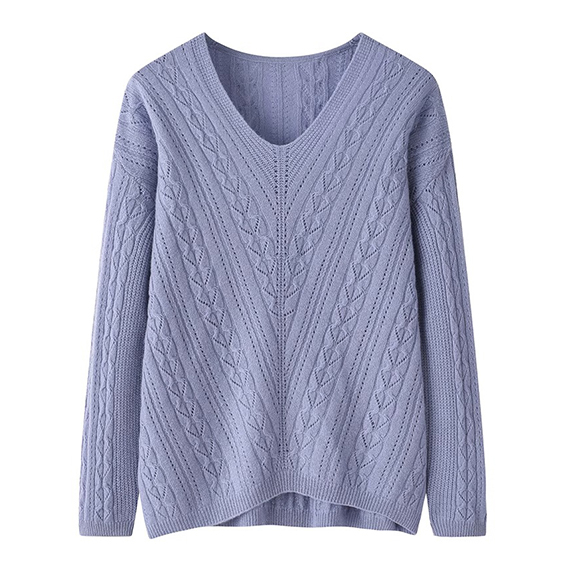 เสื้อสเวตเตอร์สวมใส่เสื้อคลุมขนสัตว์ขนสัตว์ใบแคช