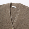 Cardigan en cachemire &agrave; col en V pour femmes, coupe ample, personnalis&eacute;, pull tricot&eacute; en pur cachemire de mongolie int&eacute;rieure, OEM d'usine