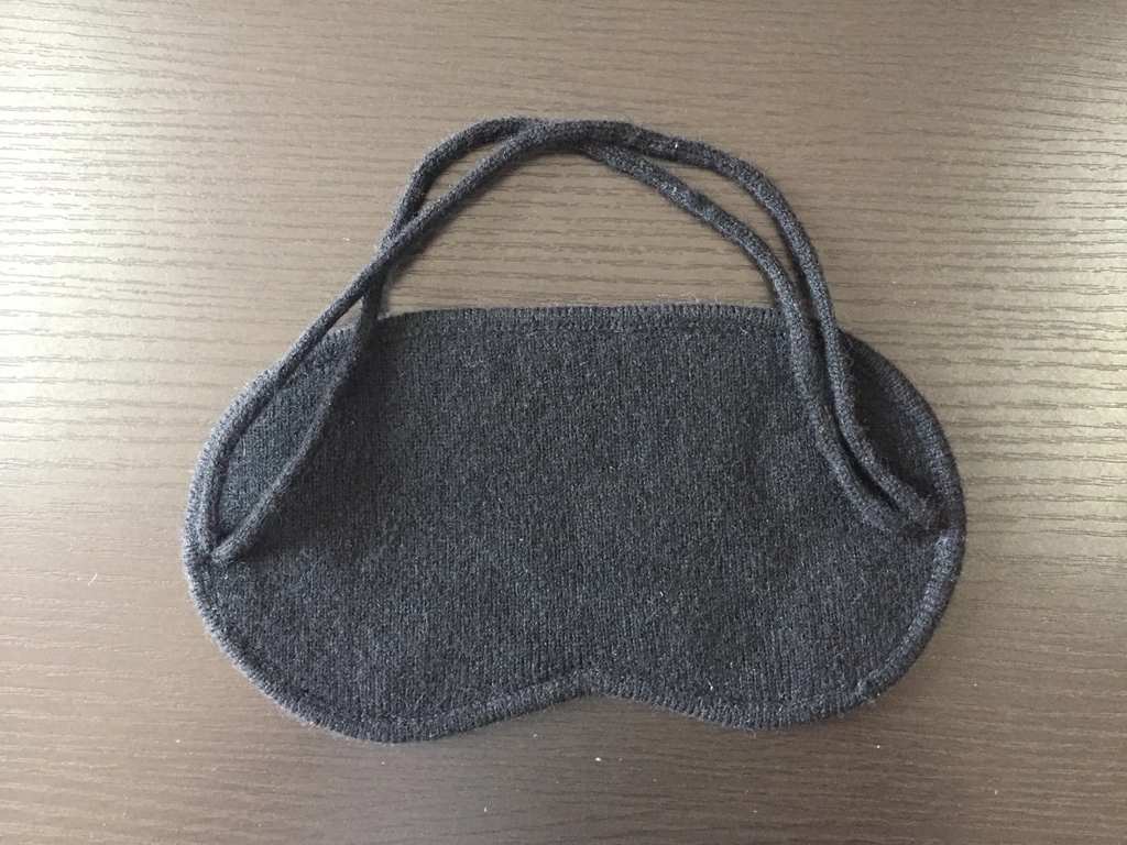 Maschera per gli occhi per dormire in cashmere