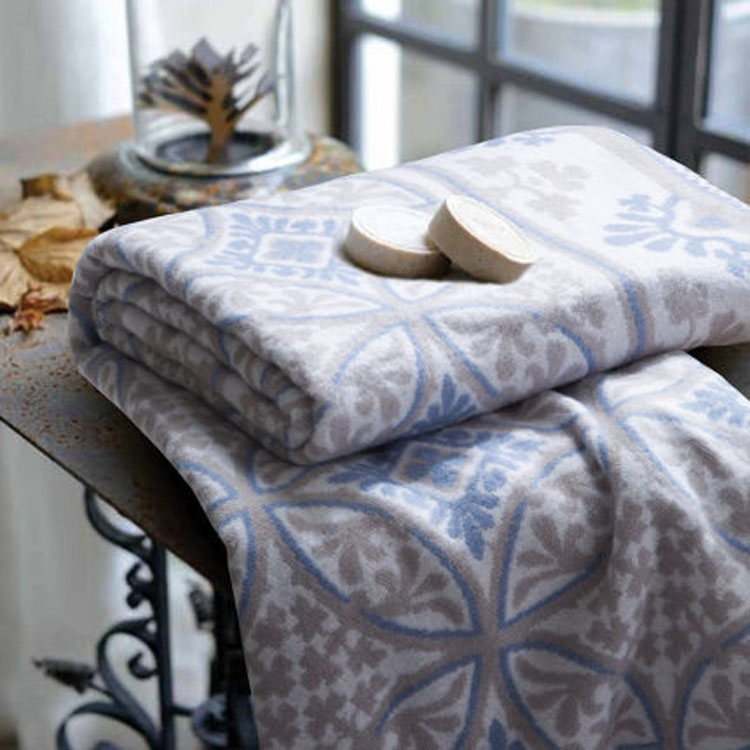 King Size Jacquard Cashmere Blanket