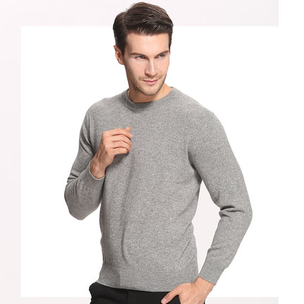 Men Crew Neck Cashmere Sweater