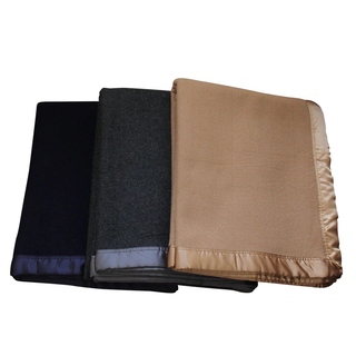 Twin Size Solid Color Wool Blanket