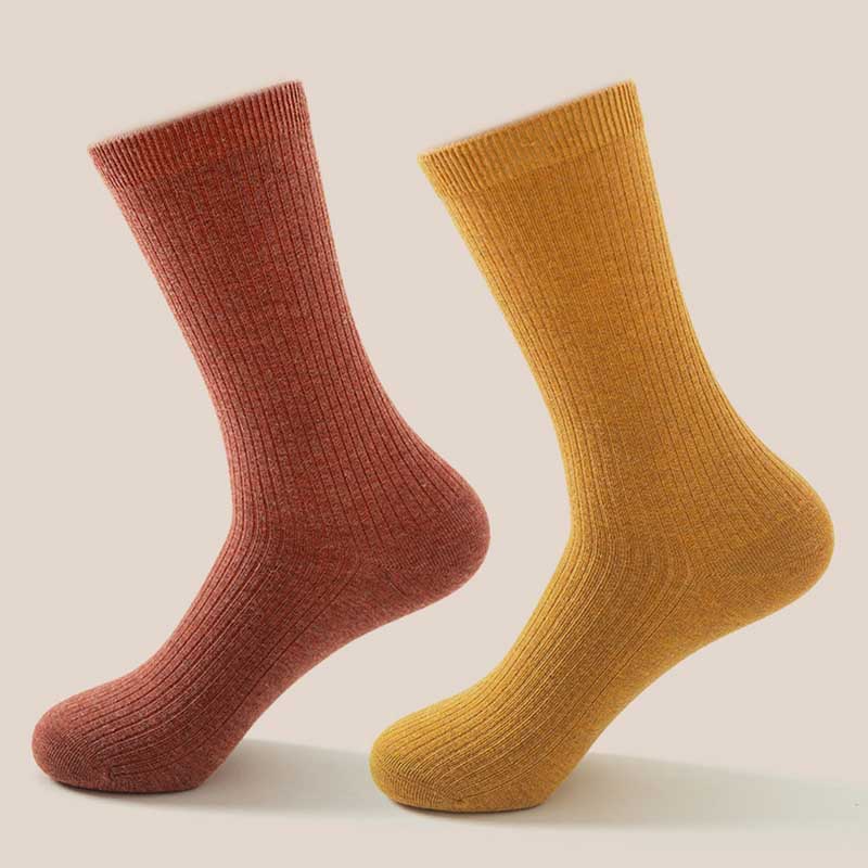 2023 ODM High Quality Baby Thick 100% Cashmere Socks Unisex Striped Knitted Cashmere Baby Sock